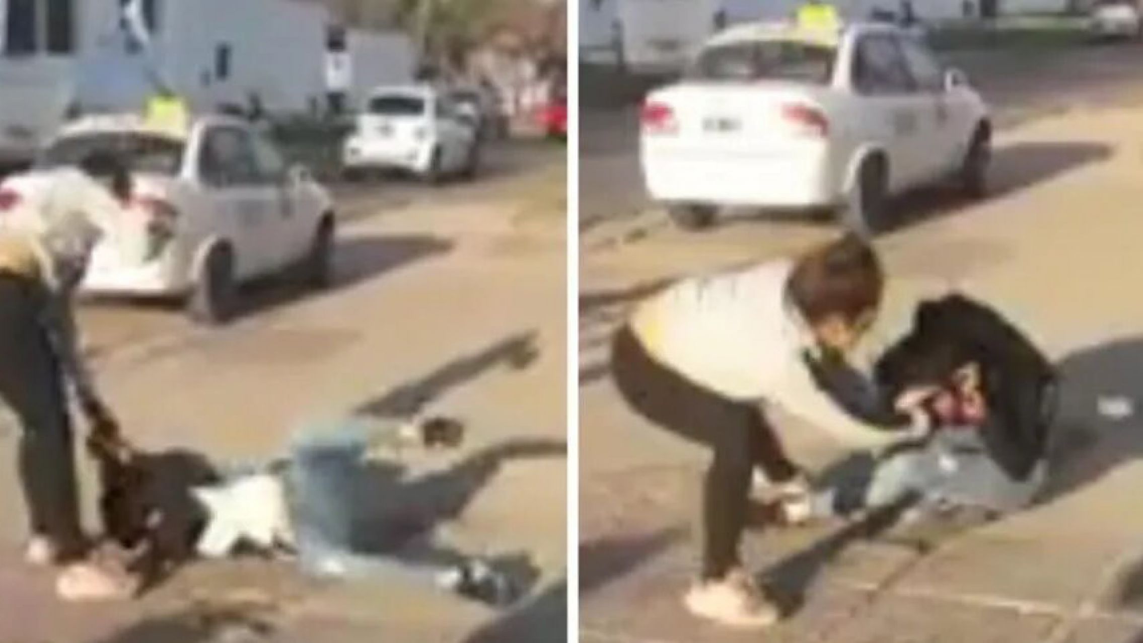 "Nenas" se agarraron a trompadas por un tipo