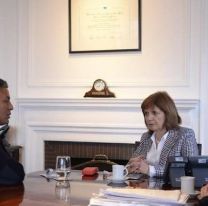 Patricia Bullrich recibió otra vez al policía justiciero Luis Chocobar: "Estamos a su lado"