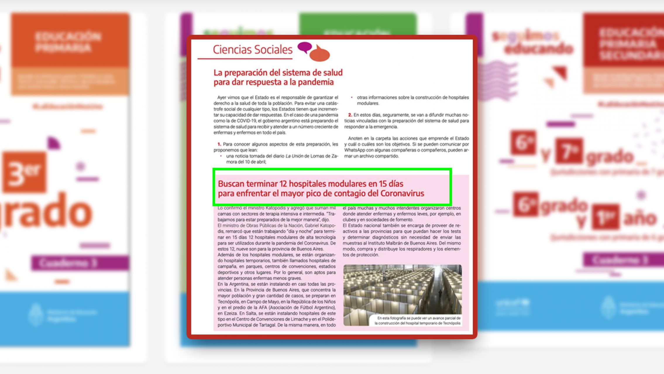 El Gobierno gastó $400 millones en cuadernillos escolares con contenido político