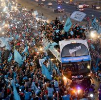 Video: el festejo de los jugadores de Belgrano que casi termina en tragedia