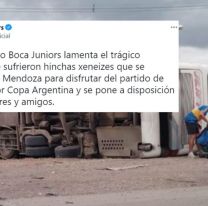 El comunicado oficial de Boca por la tragedia del colectivo de hinchas en el que murió una mujer