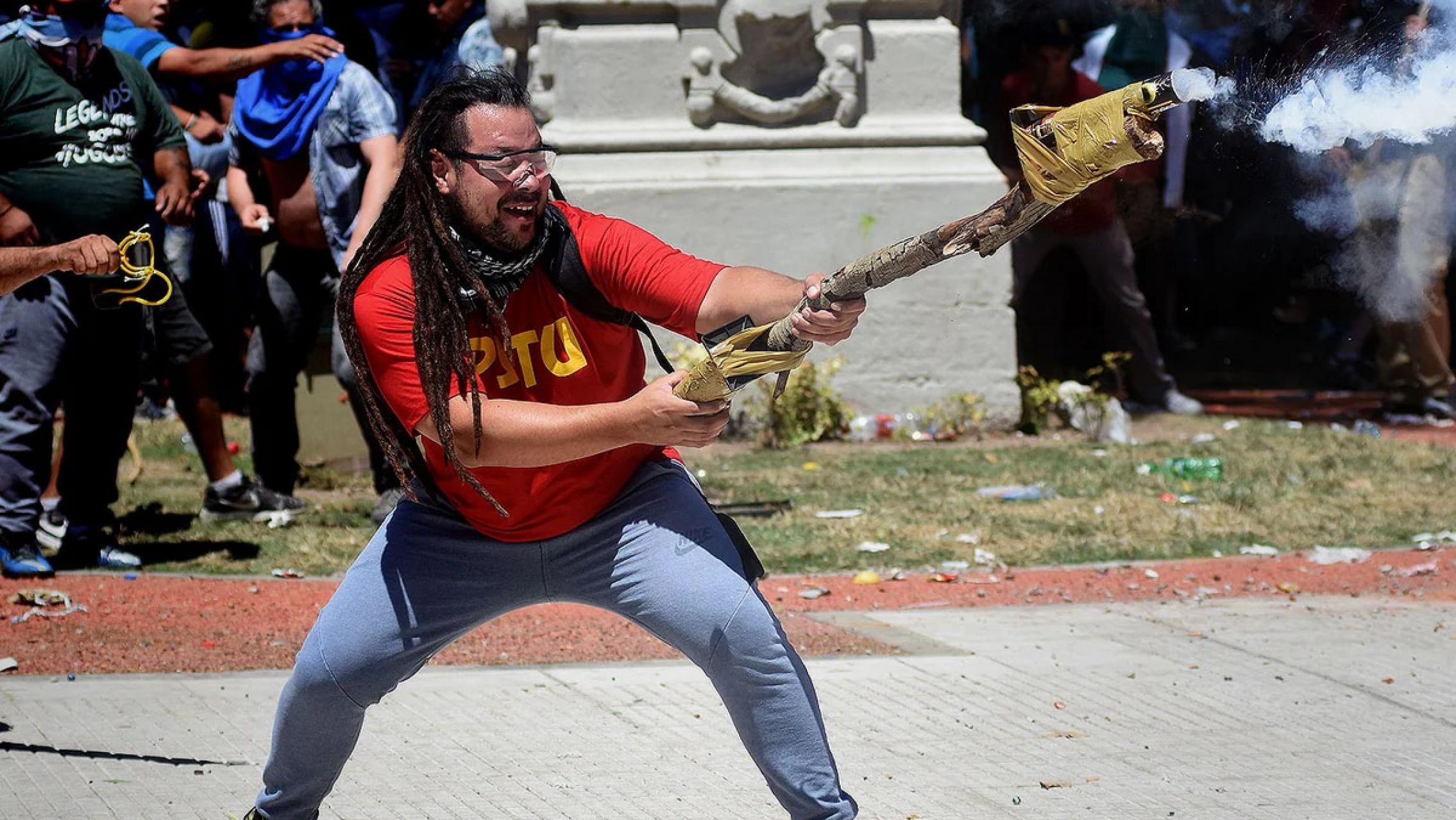 El "Gordo Mortero" apoyó la toma de colegios en la Ciudad: "Fuerza con su lucha"