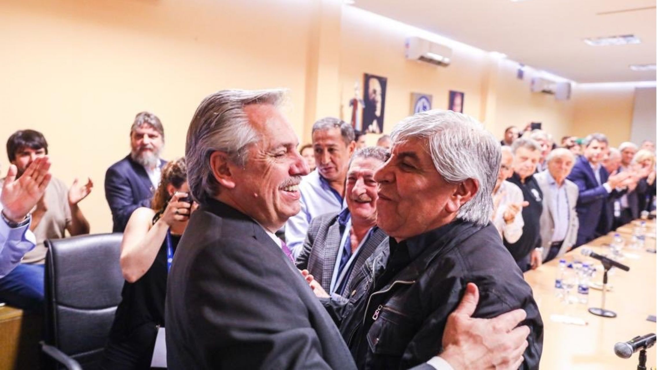 "Yo lo apoyaría", el respaldo de Hugo Moyano a una eventual candidatura de Alberto Fernández