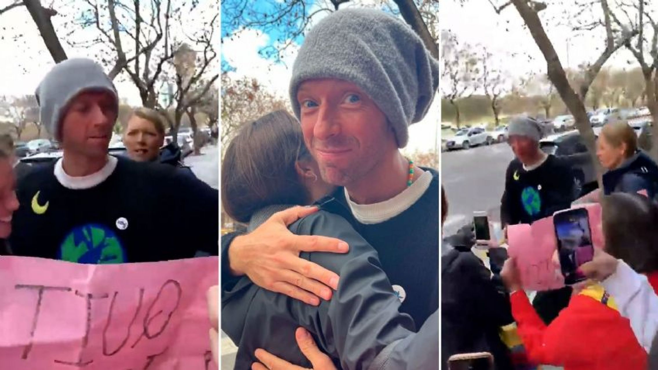 El líder de Coldplay sorprendió con un inesperado recital en pleno microcentro porteño