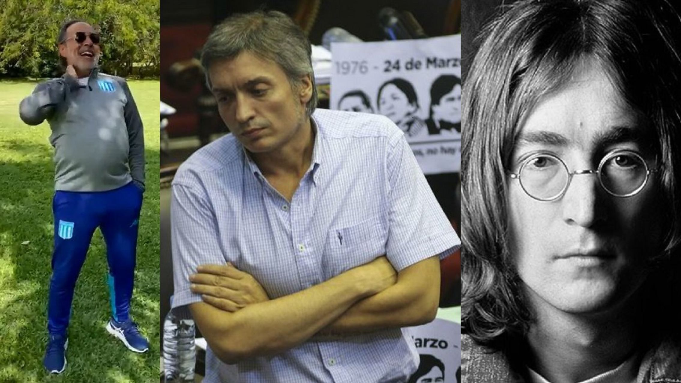 Furor en las redes por un hombre que se parece a Francella, Lennon y Máximo K