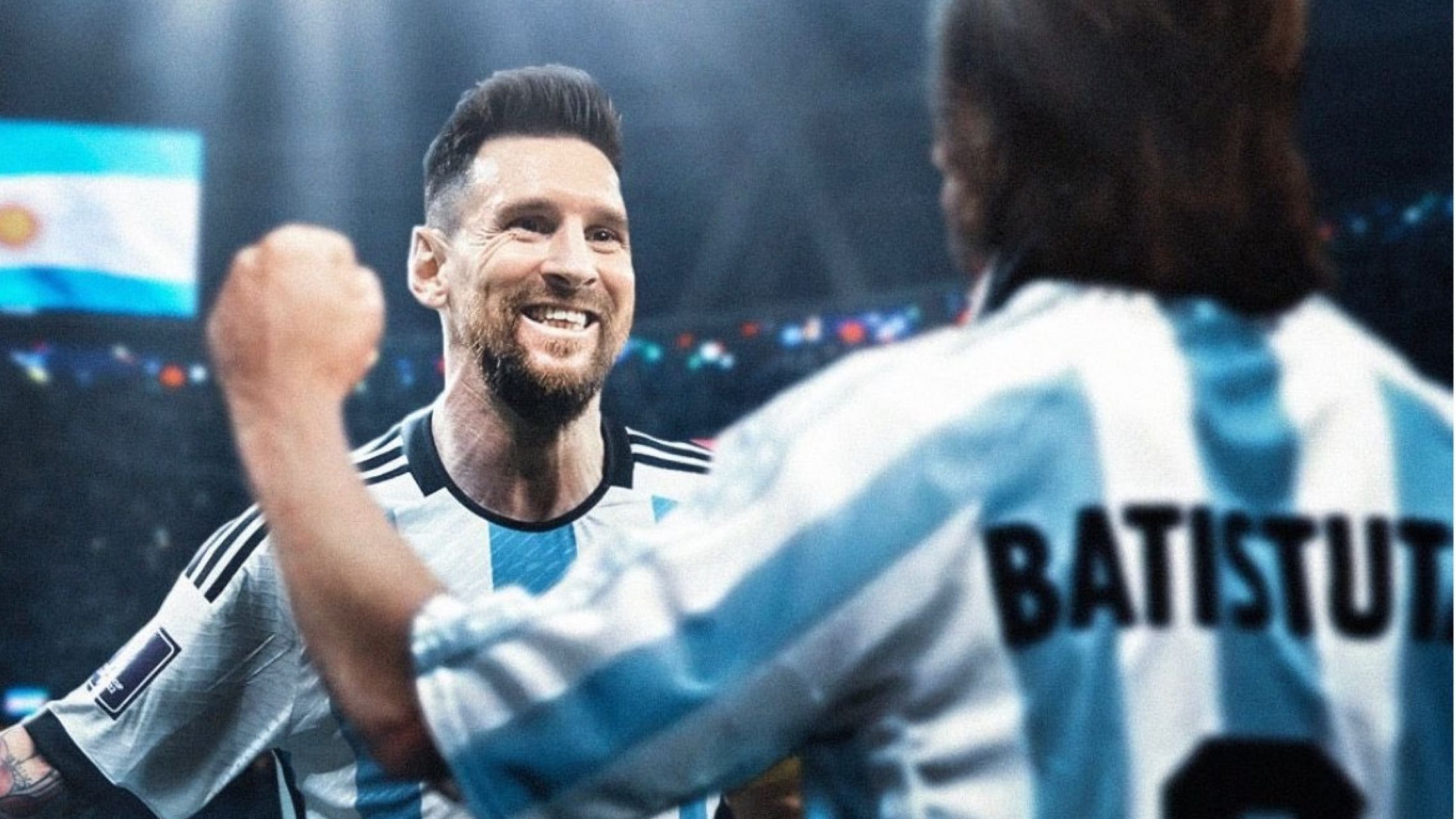 La dedicatoria de Batistuta a Messi por alcanzarlo como máximo goleador en mundiales: "Es un gran honor"