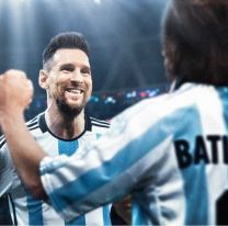 La dedicatoria de Batistuta a Messi por alcanzarlo como máximo goleador en mundiales: "Es un gran honor"
