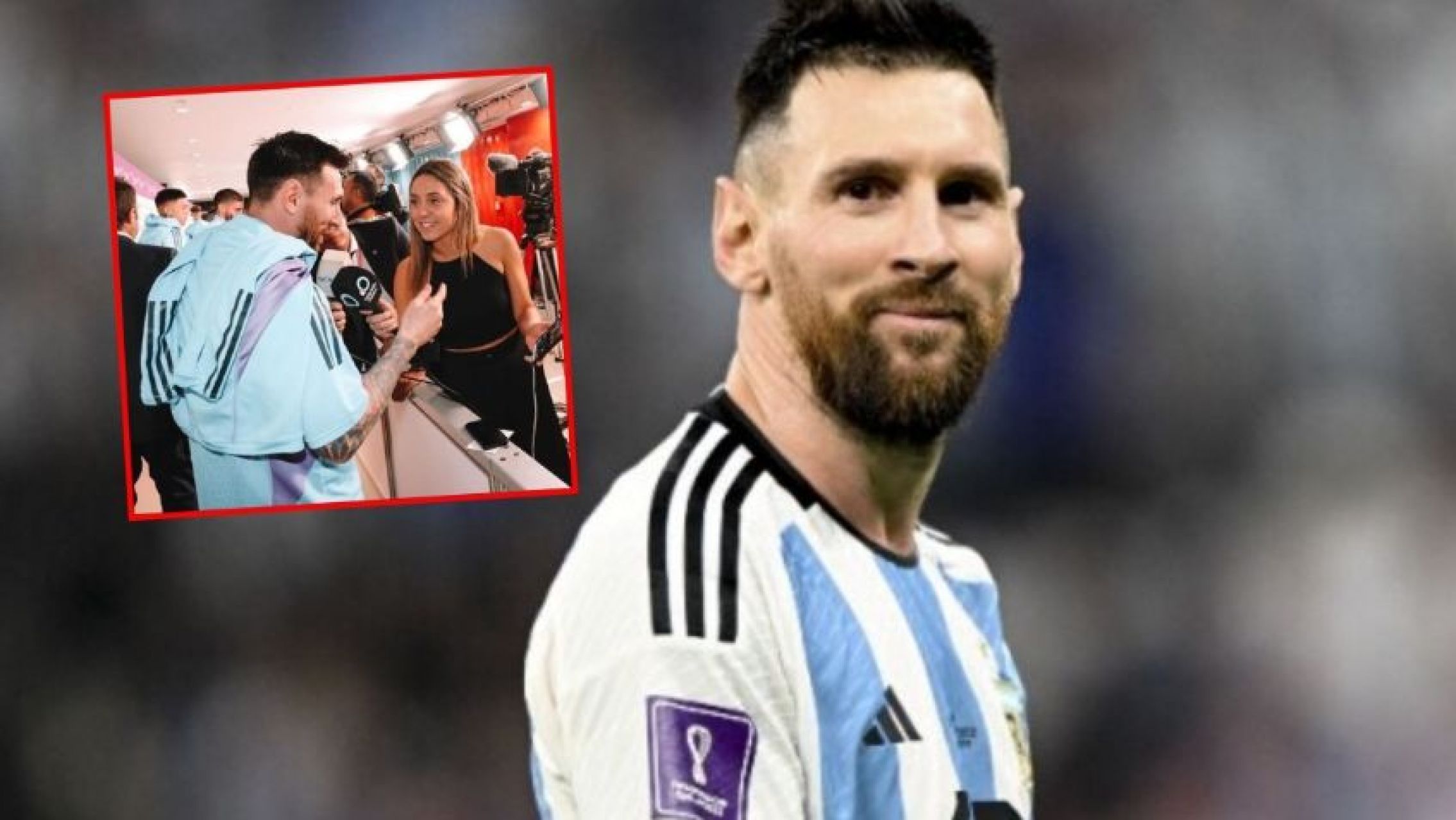 La emoción de Messi ante la declaración de la periodista Sofía Martínez