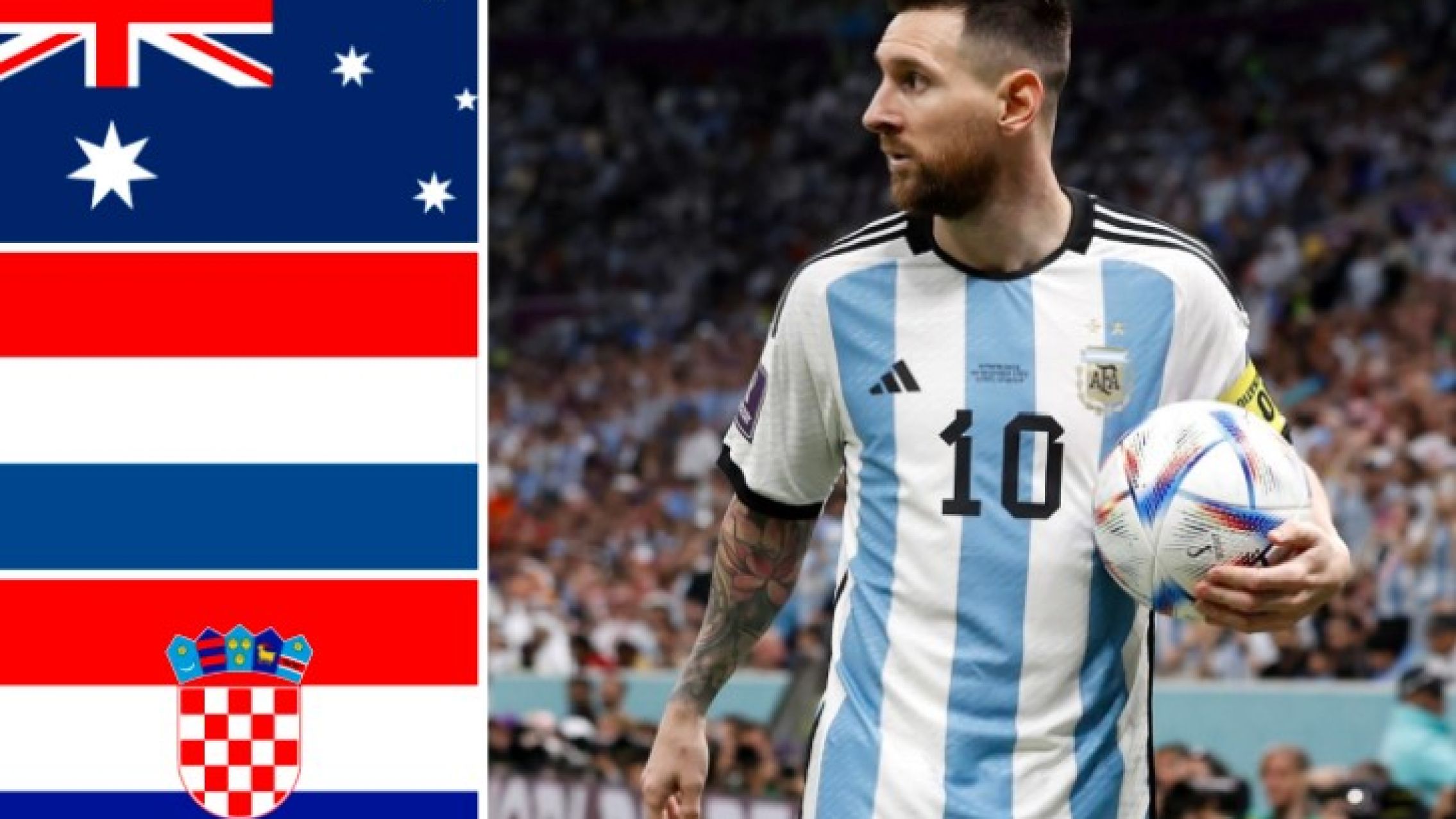 Azul, blanco y rojo: los colores de los rivales que Argentina eliminó en el Mundial