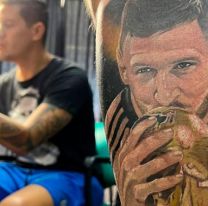 Un cordobés fue el primero en tatuarse a Messi con la Copa del Mundo
