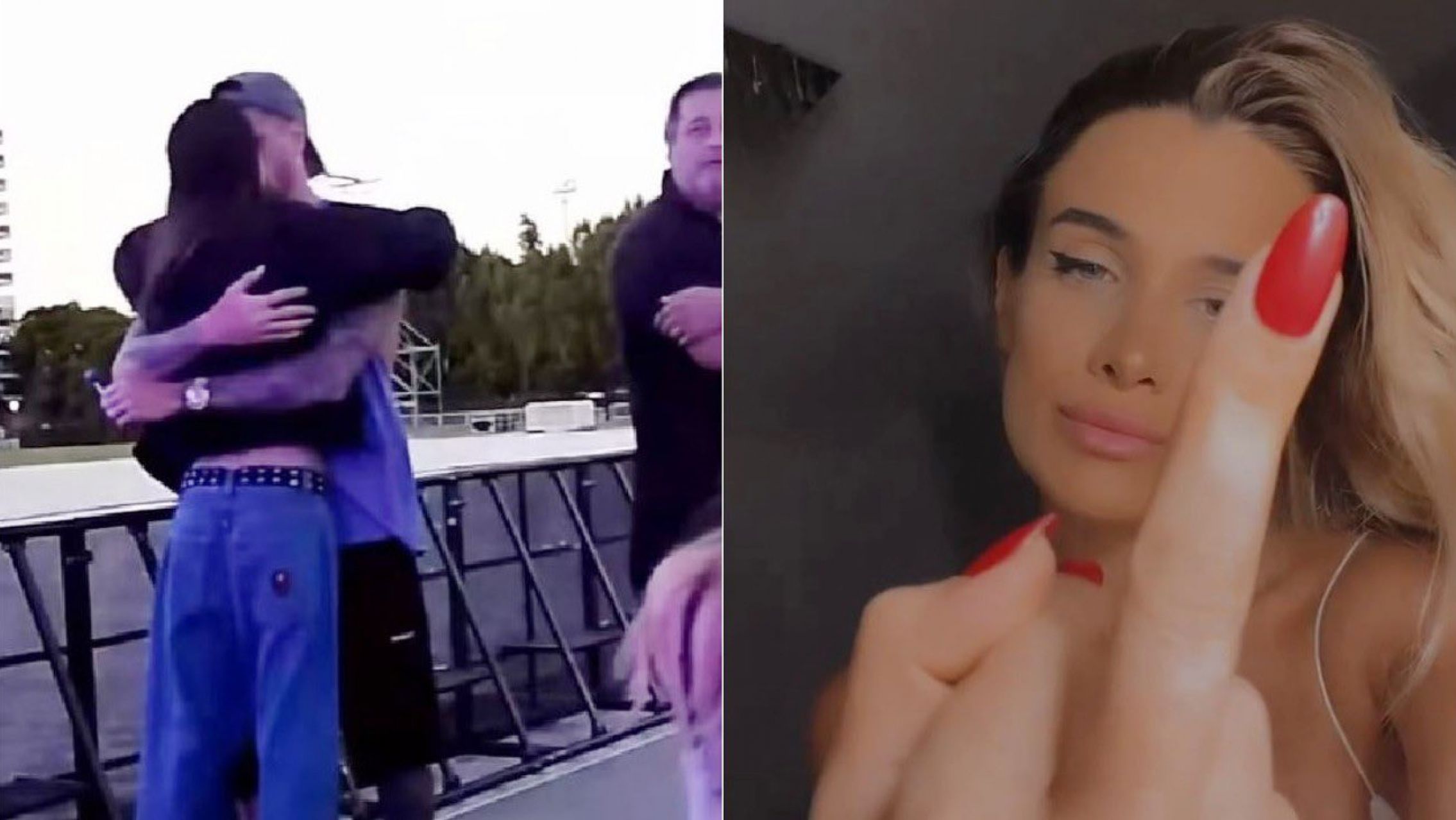 De Paul fue a ver antes a Tini, con quien estuvo en Qatar, que a sus hijos: reacciones en las redes