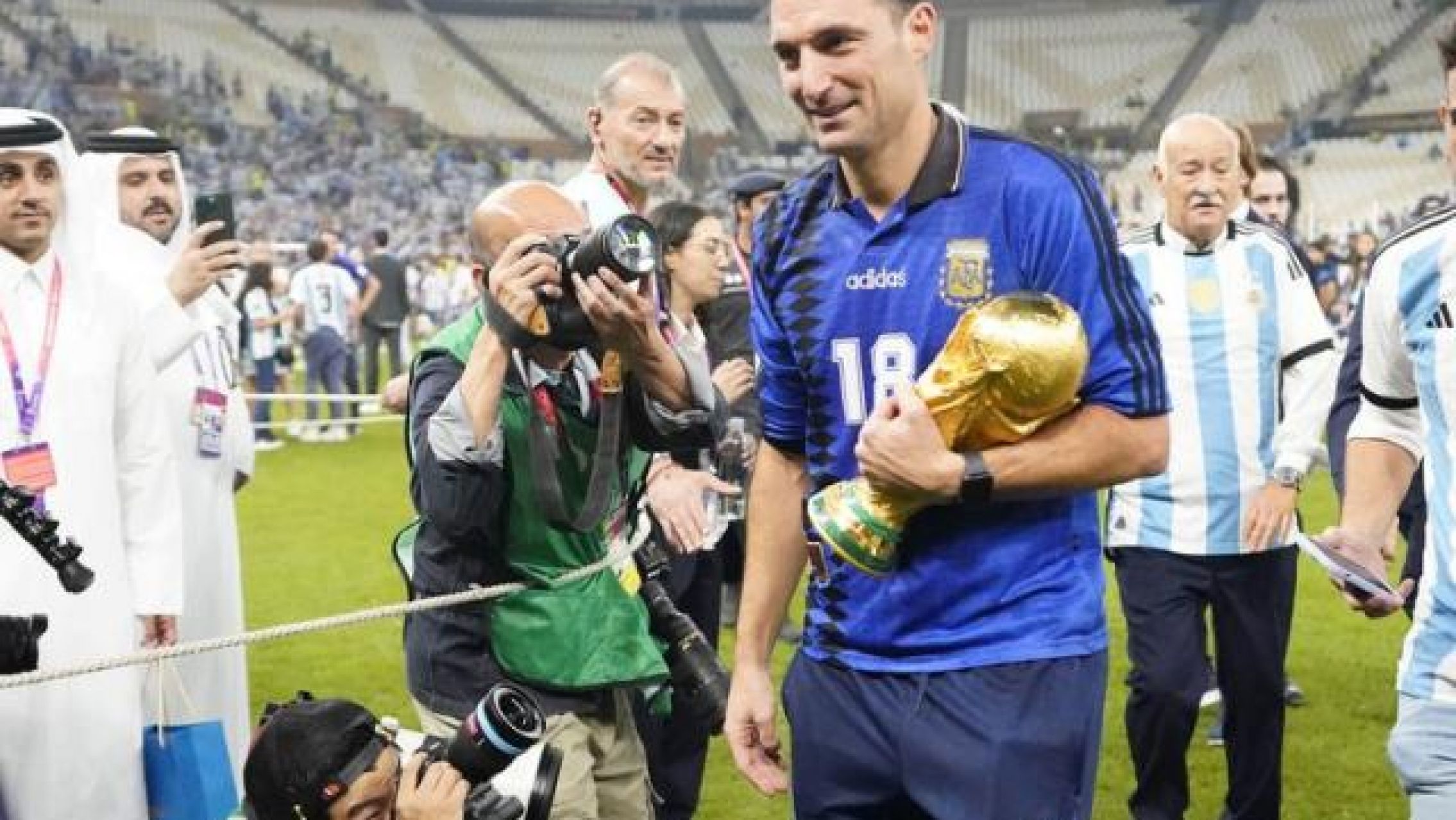 ¿Guiño para Boca? Scaloni agradeció a la hinchada argentina: "Ustedes fueron el jugador número 12"