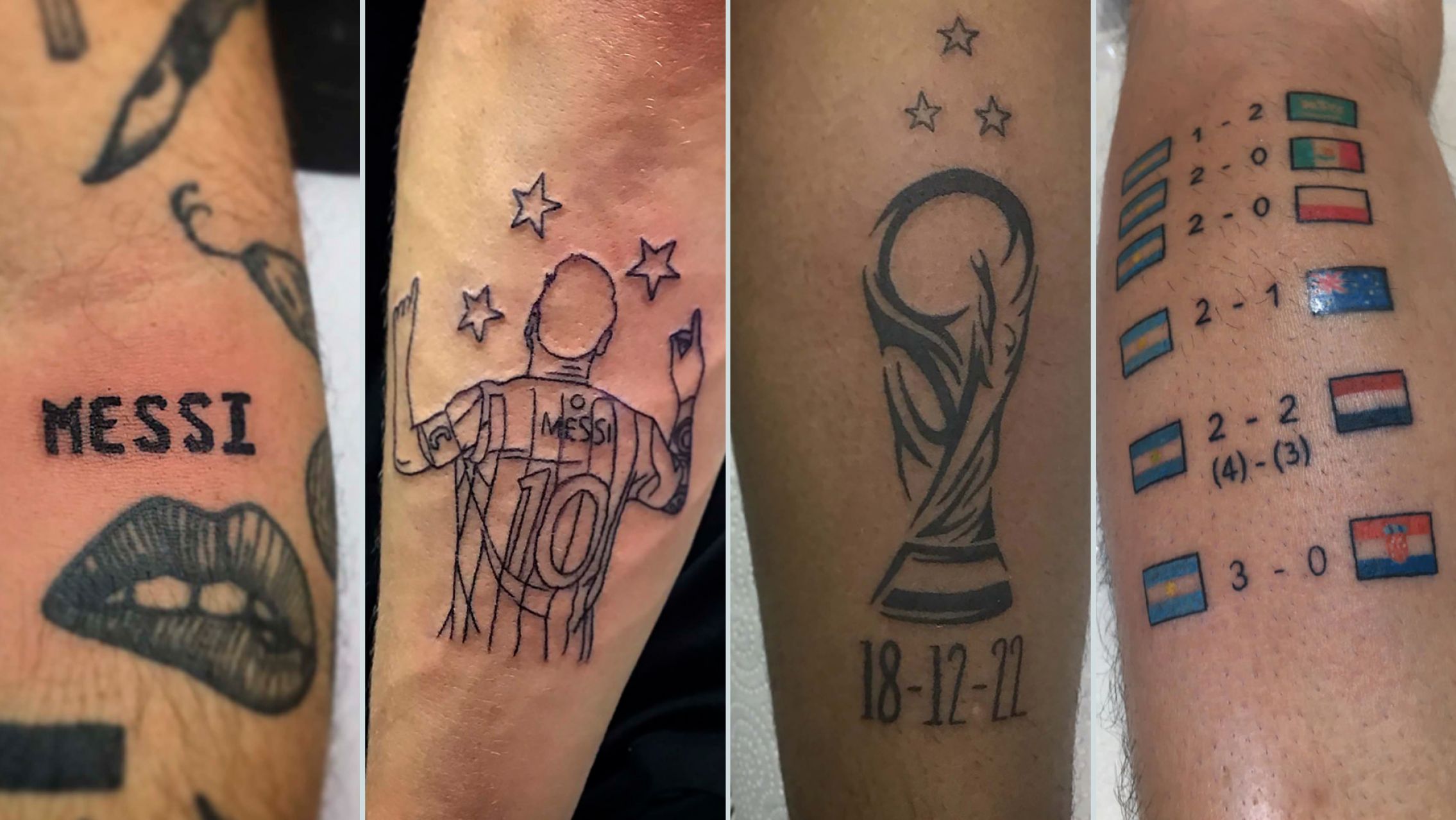 Furor por los tatuajes tras el campeonato mundial: qué se tatúan y cuanto sale