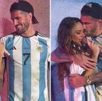 El descuido hot de Rodrigo De Paul en una foto con Tini Stoessel que generó revuelo