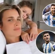 El gesto de Camila Homs, la ex de De Paul, cuando su hija eligi&oacute; a Messi por sobre su pap&aacute;