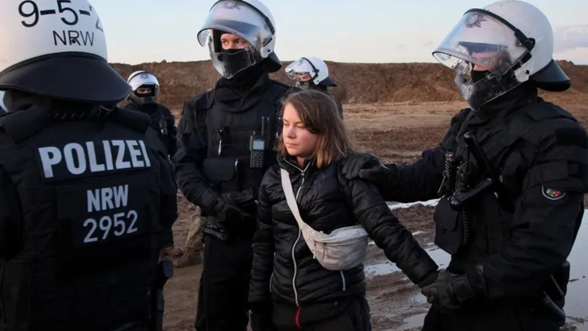 Greta Thunberg, la niña ambientalista, fue detenida por la policía alemana