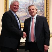 Así fue la llegada de Díaz Canel a Argentina en medio de cuestionamientos opositores