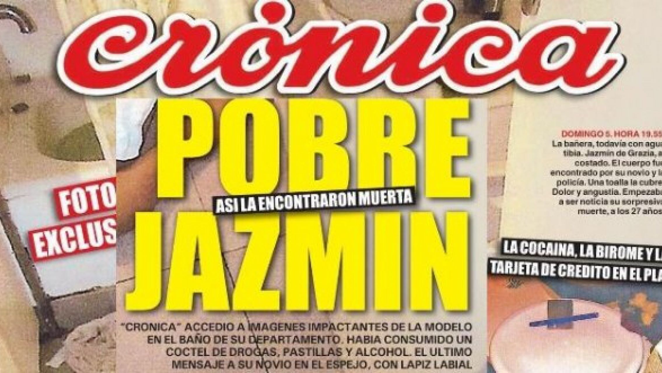 Pidieron la quiebra de Crónica por el juicio de Jazmín de Grazia