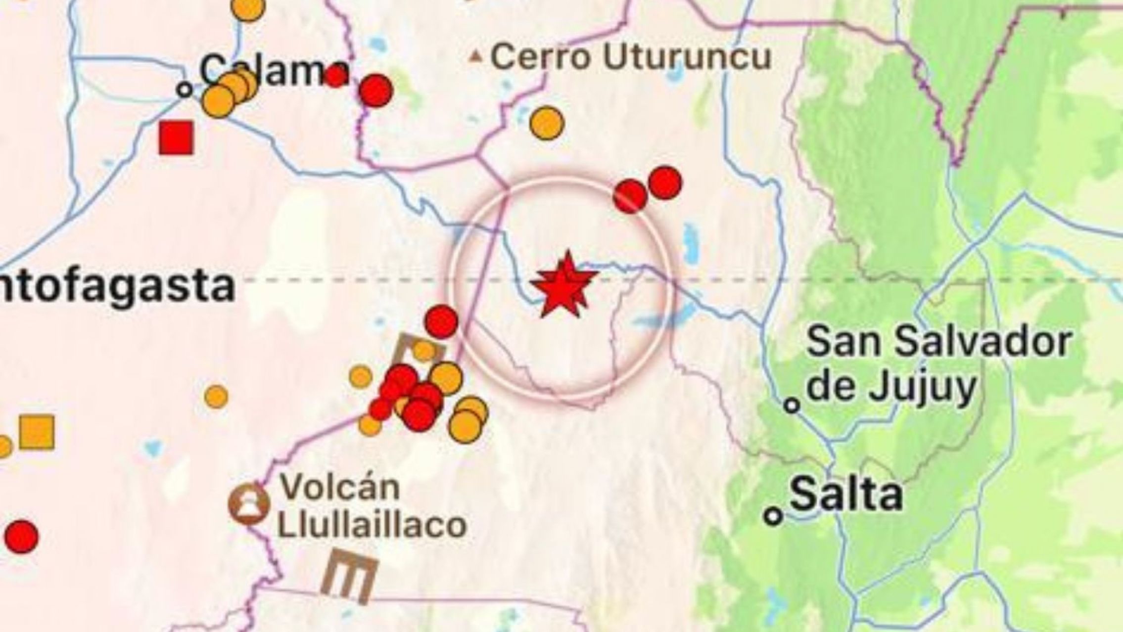 Jujuy se vio sacudida por un fuerte sismo de 6,4 grados de magnitud