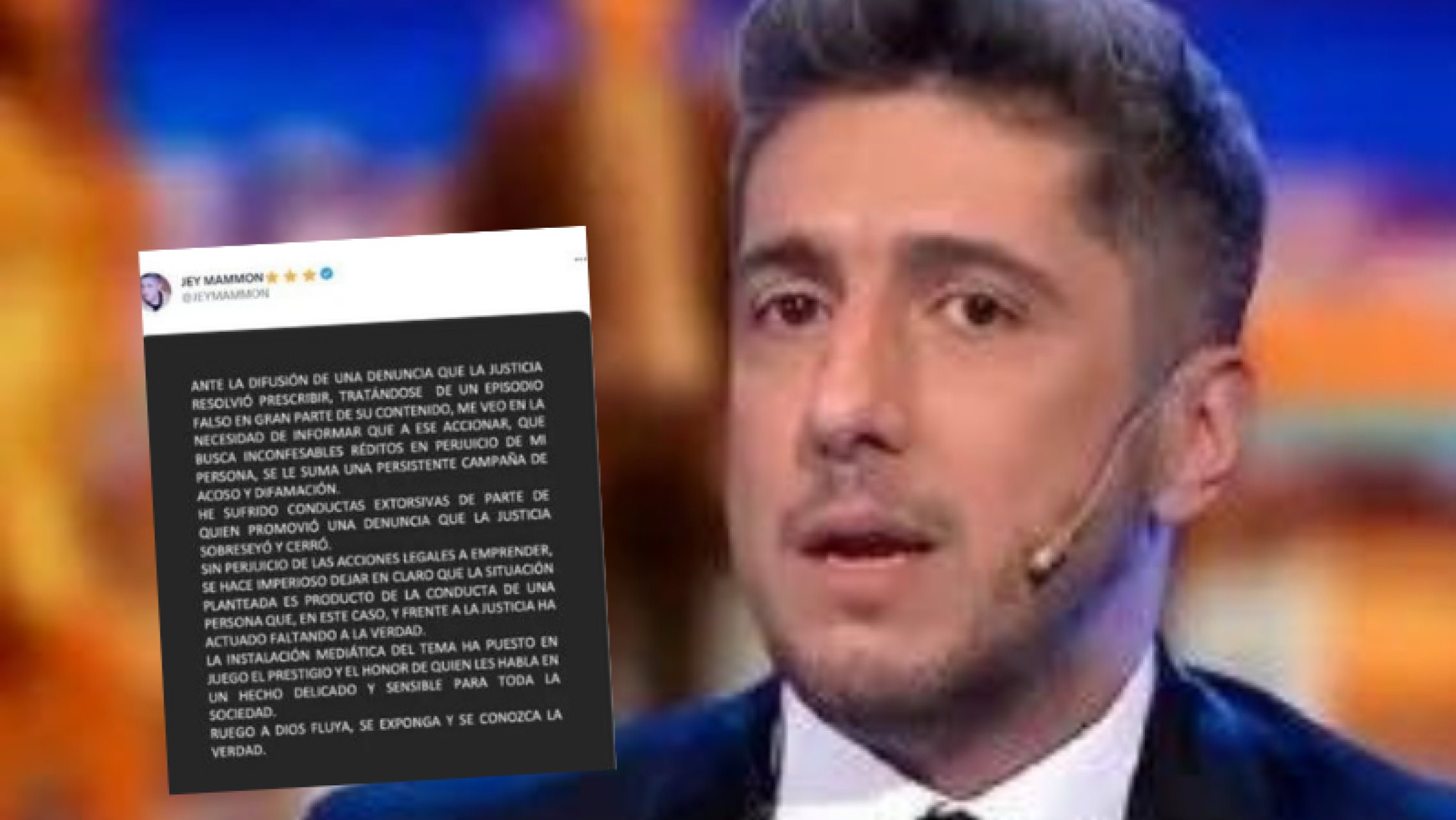 Jey Mammón rompió el silencio tras la denuncia en su contra