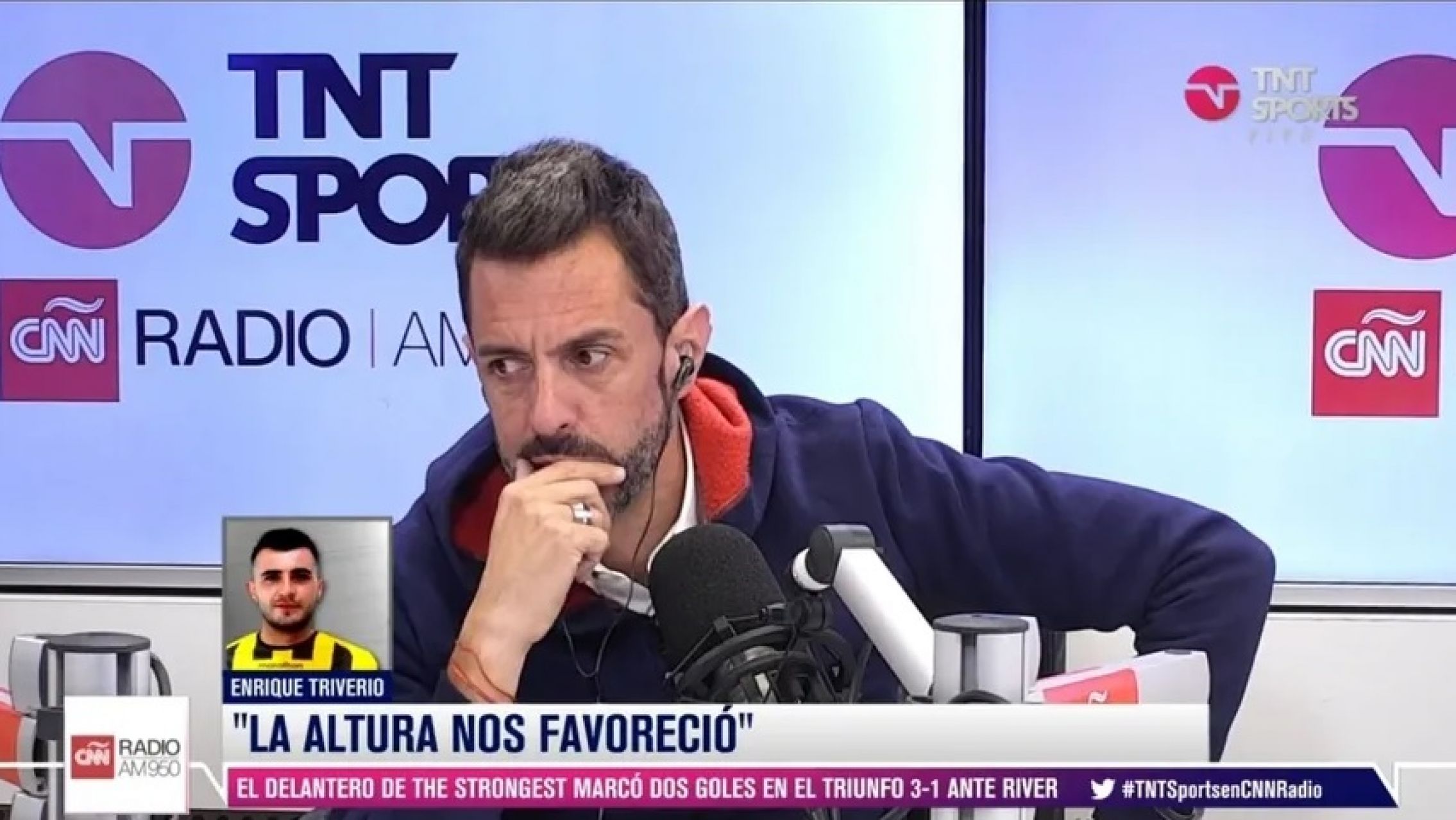 TNT Sports sacó al aire a un falso Kike Triverio para hablar bien de River