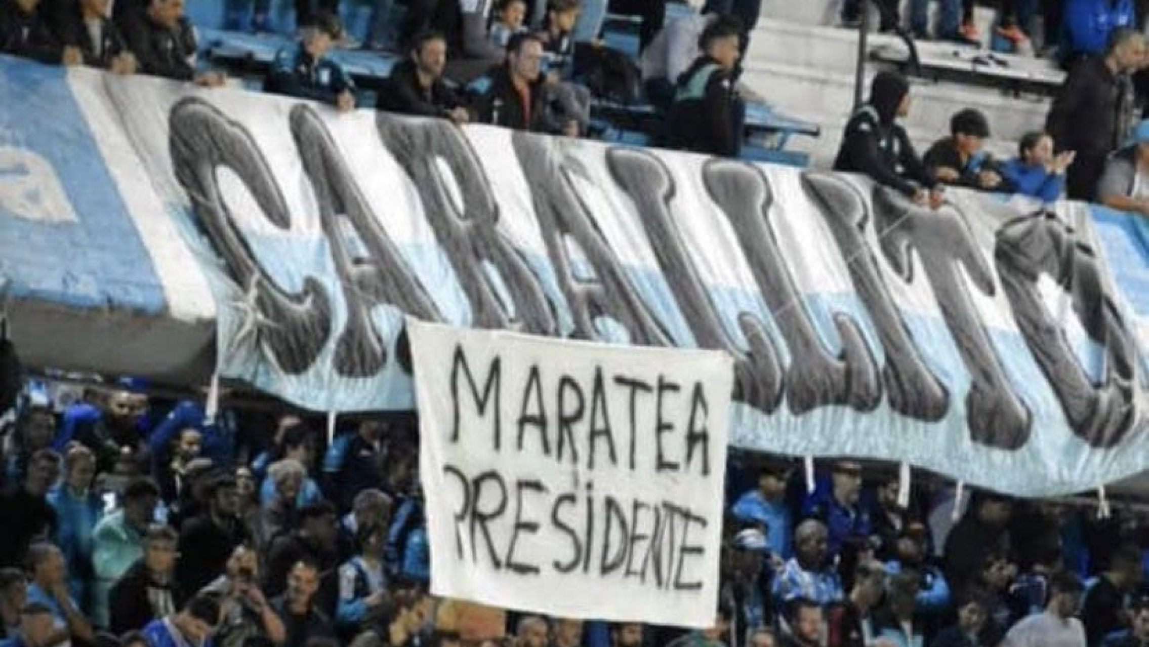 La burla de los hinchas de Racing a Independiente: "Maratea presidente"