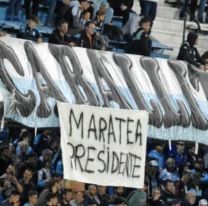 La burla de los hinchas de Racing a Independiente: "Maratea presidente"