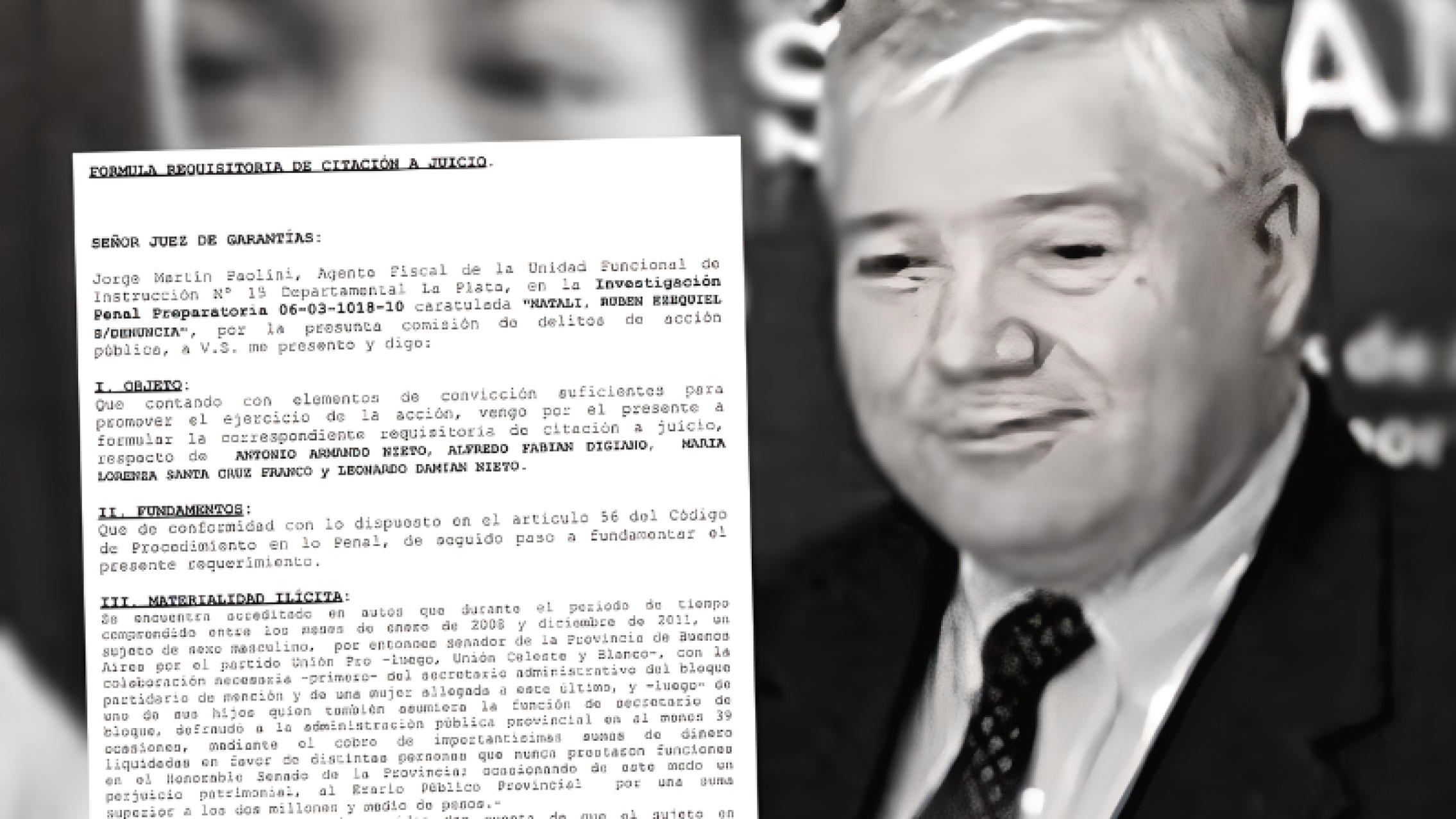 Ex senador intentó gambetear el juicio por una millonaria defraudación con contratos truchos
