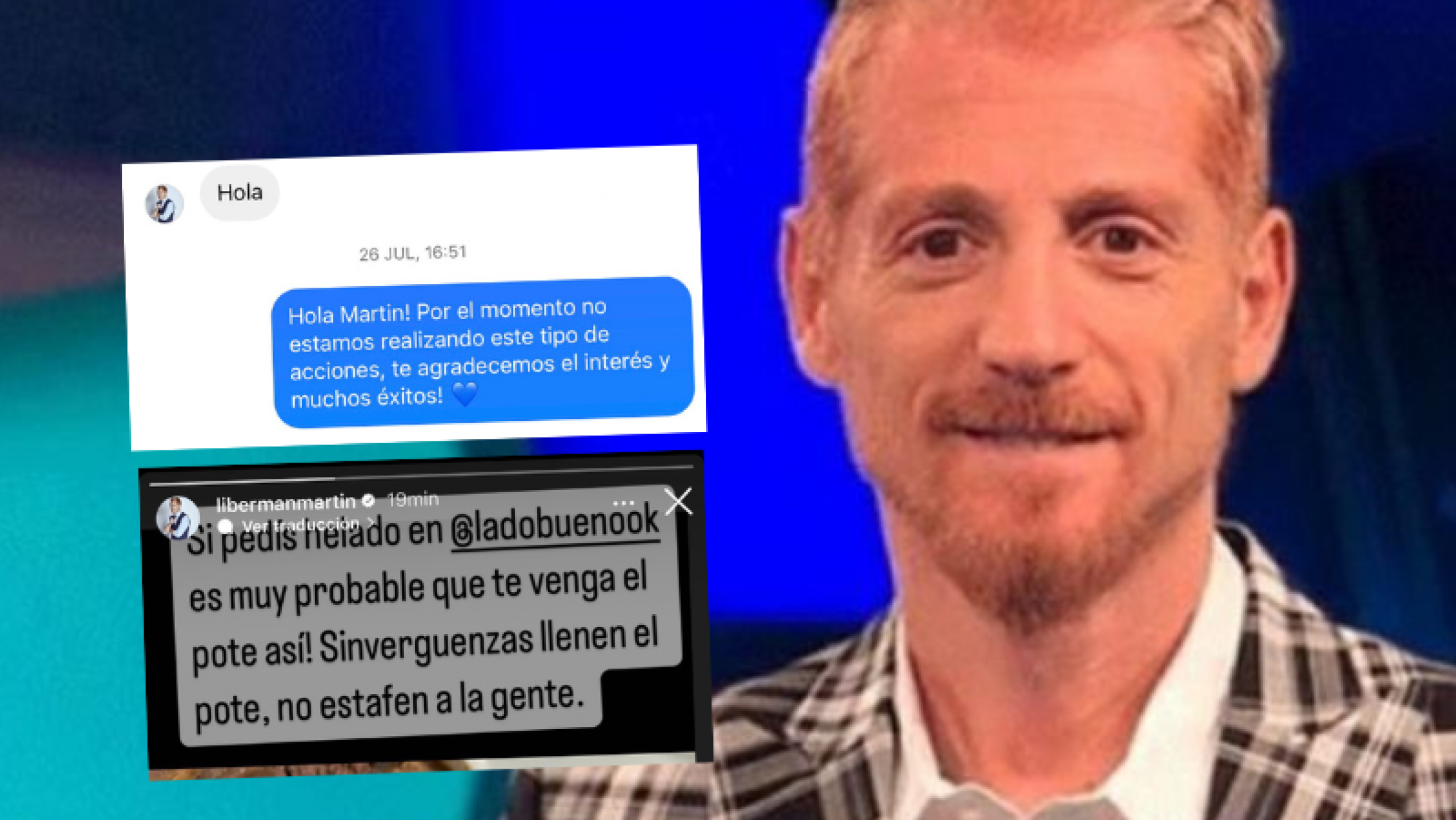 Martín Liberman intentó escrachar a una heladería: "Cuando te negás te escracha"