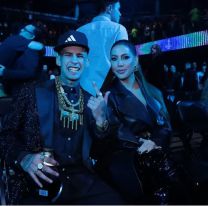 La noche alocada de Wanda Nara y L-Gante: show con dedicatoria, fiesta y un sugerente cambio de ropa