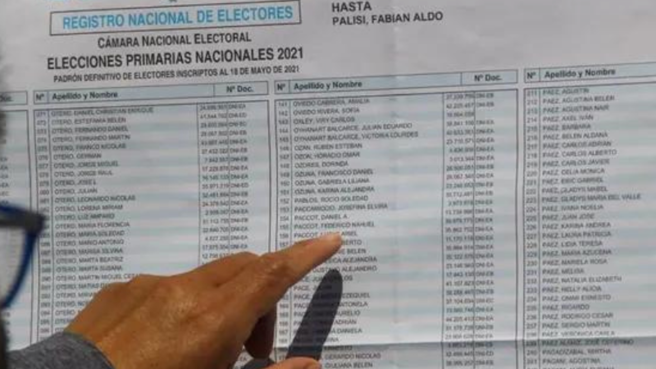 Se publicó el padrón definitivo para las elecciones presidenciales del 22 de octubre