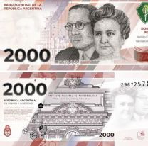 El BCRA puso en circulación el billete de $ 2.000