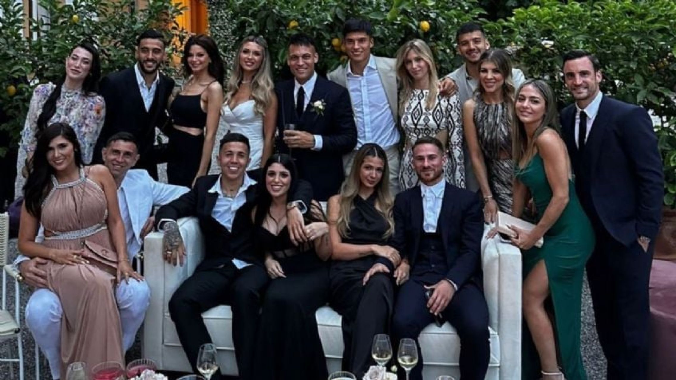 Los campeones del mundo que fueron al casamiento de Lautaro Martínez y Agustina Gandolfo