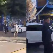 Hinchas de Boca agredieron a los de Colo Colo cuando quisieron colgar una bandera en la Bombonera