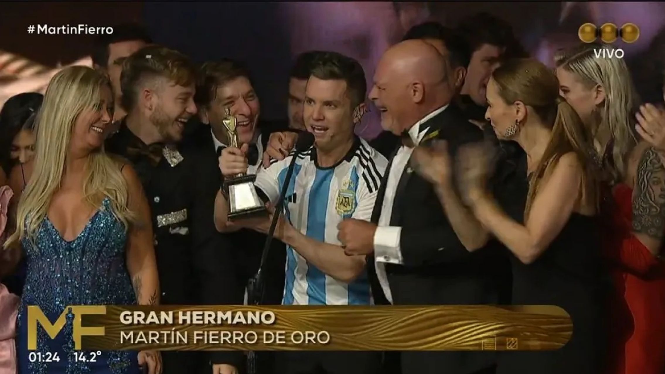 Estos fueron todos los ganadores de la noche de los Martín Fierro