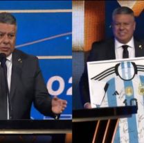"Chiqui" Tapia agradeci&oacute; el reconocimiento al seleccionado argentino en los Mart&iacute;n Fierro