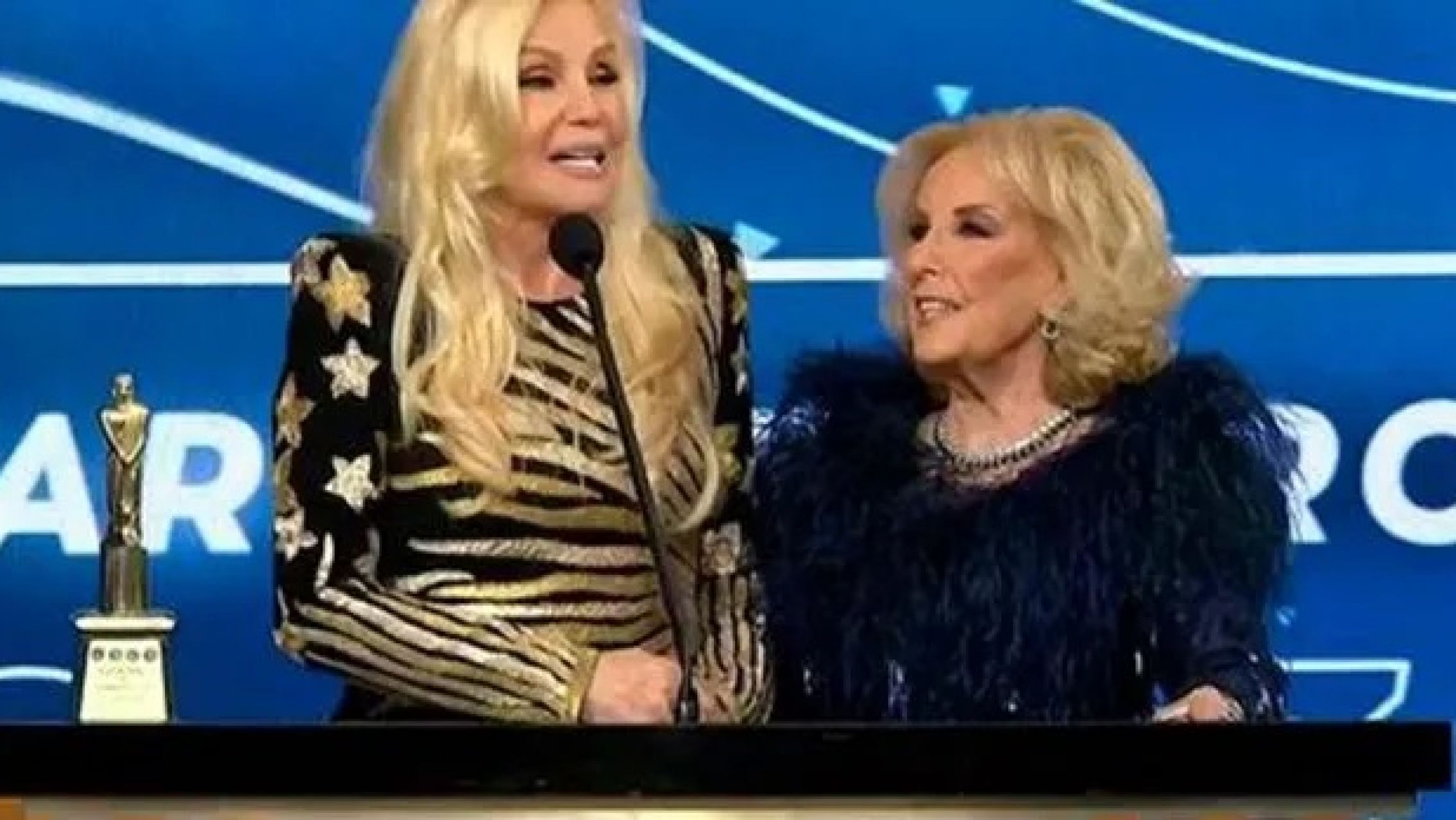 Mirtha Legrand presentó el homenaje a Susana Giménez en los Martín Fierro