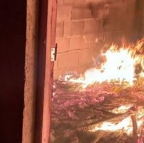 Prendió fuego para calefaccionarse y murió quemado