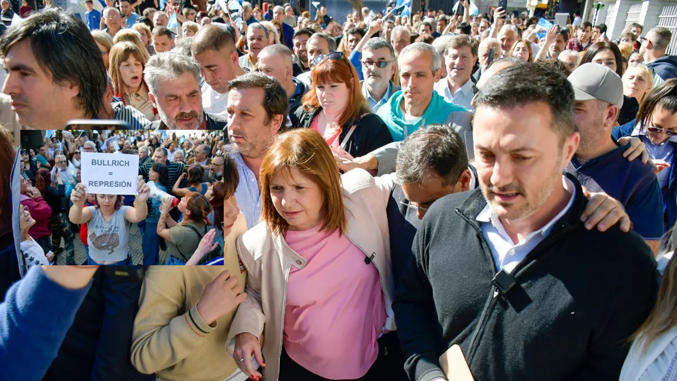 En San Luis escrachan a Bullrich y la acusan de "vender a compañeros Montoneros"