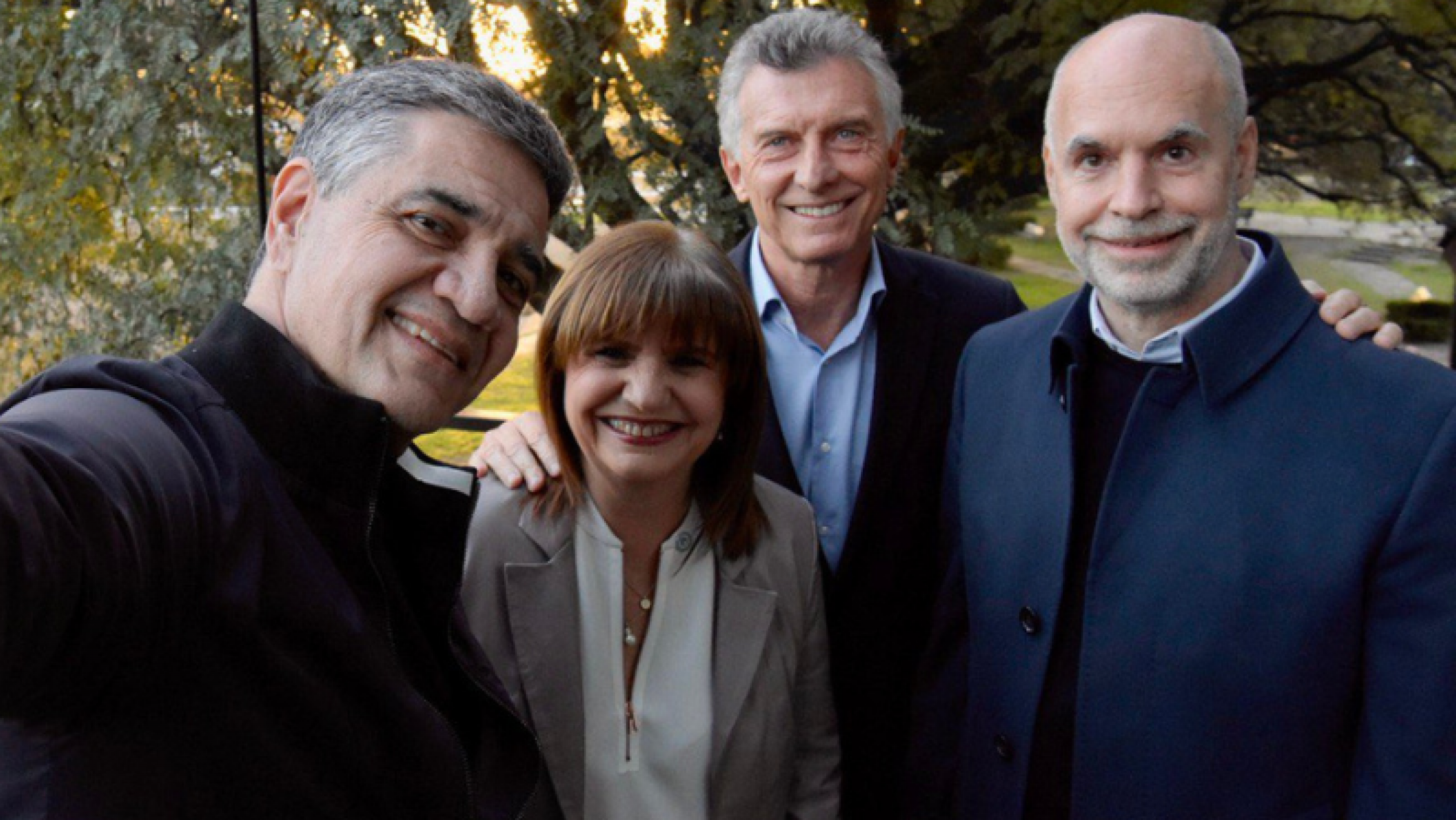 Foto de unidad: Larreta y Bullrich se mostraron juntos con Mauricio Macri