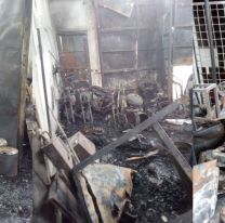 Se incendió un galpón municipal y una candidata a diputada acusó al Gobernador