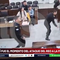 Video: el momento en el que un preso quiso matar a la fiscal Claudia Ríos en Mendoza