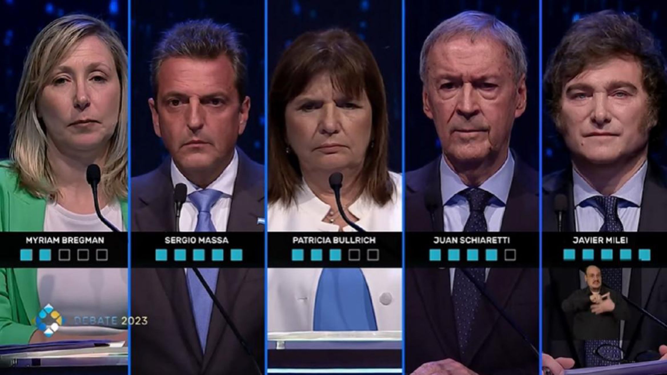 Cruces y fuertes réplicas en el primer debate público entre candidatos presidenciales