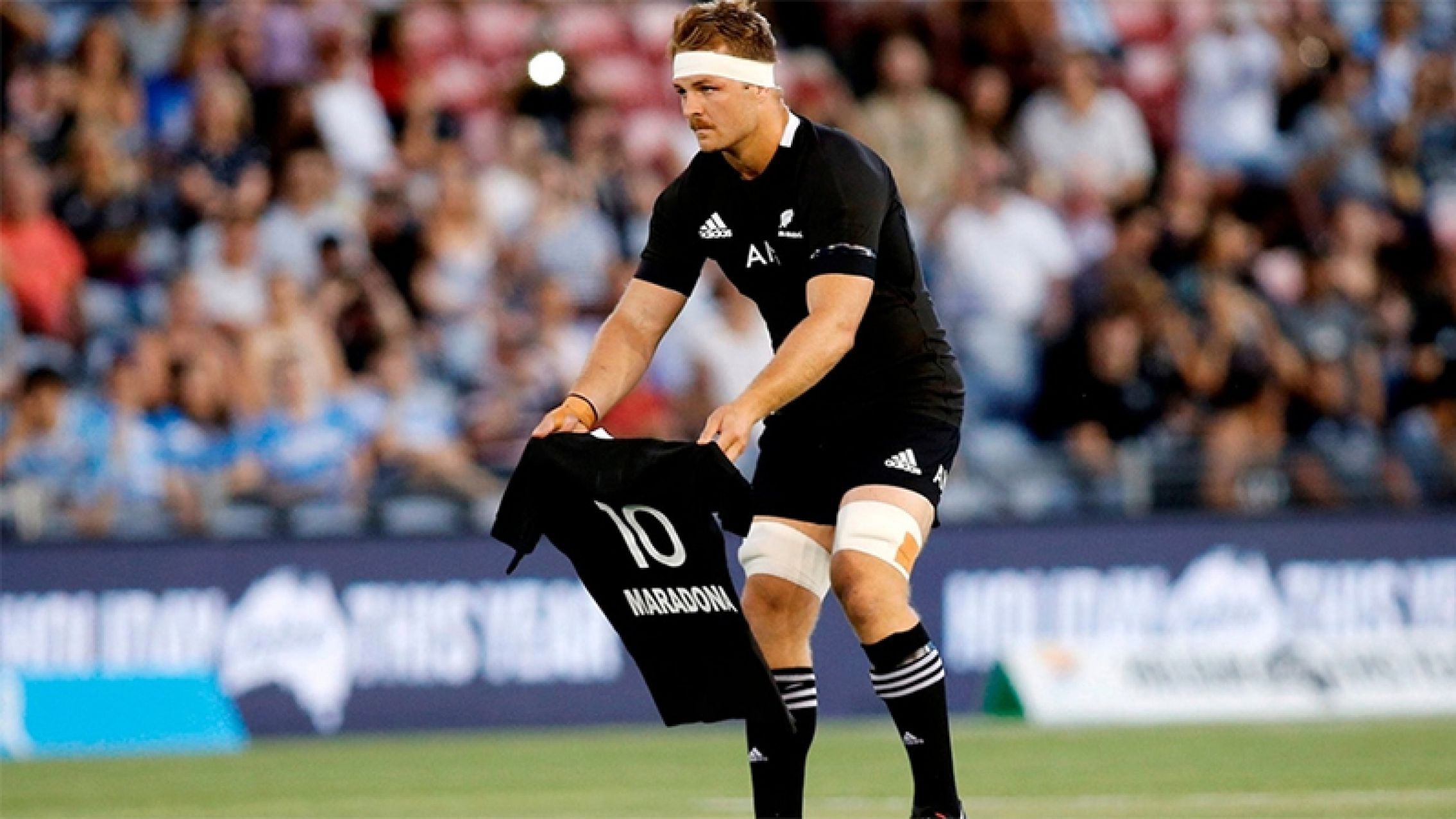 Los All Blacks recordaron su homenaje a Maradona en la previa del partido ante Los Pumas