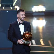 Lionel Messi gan&oacute; su octavo Bal&oacute;n de Oro y se lo dedic&oacute; a Diego Maradona
