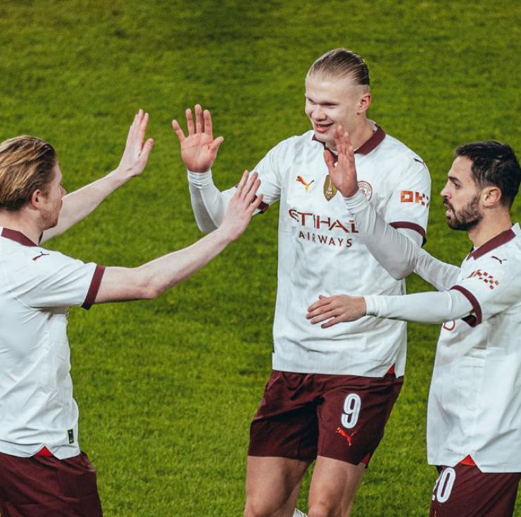 FA Cup: con 5 goles de Haaland, Manchester City avanzó a cuartos de final