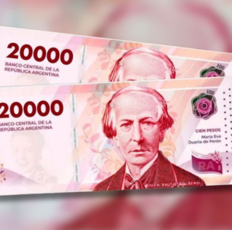 Cuándo entra en circulación el nuevo billete de $20.000