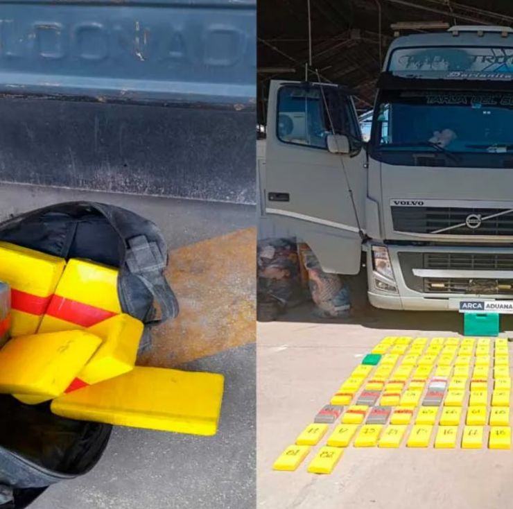 Decomisaron 88 kilos de droga en el Puente Internacional de Pocitos