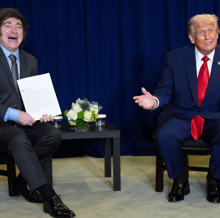 Donald Trump le dio su apoyo total al presidente Javier Milei