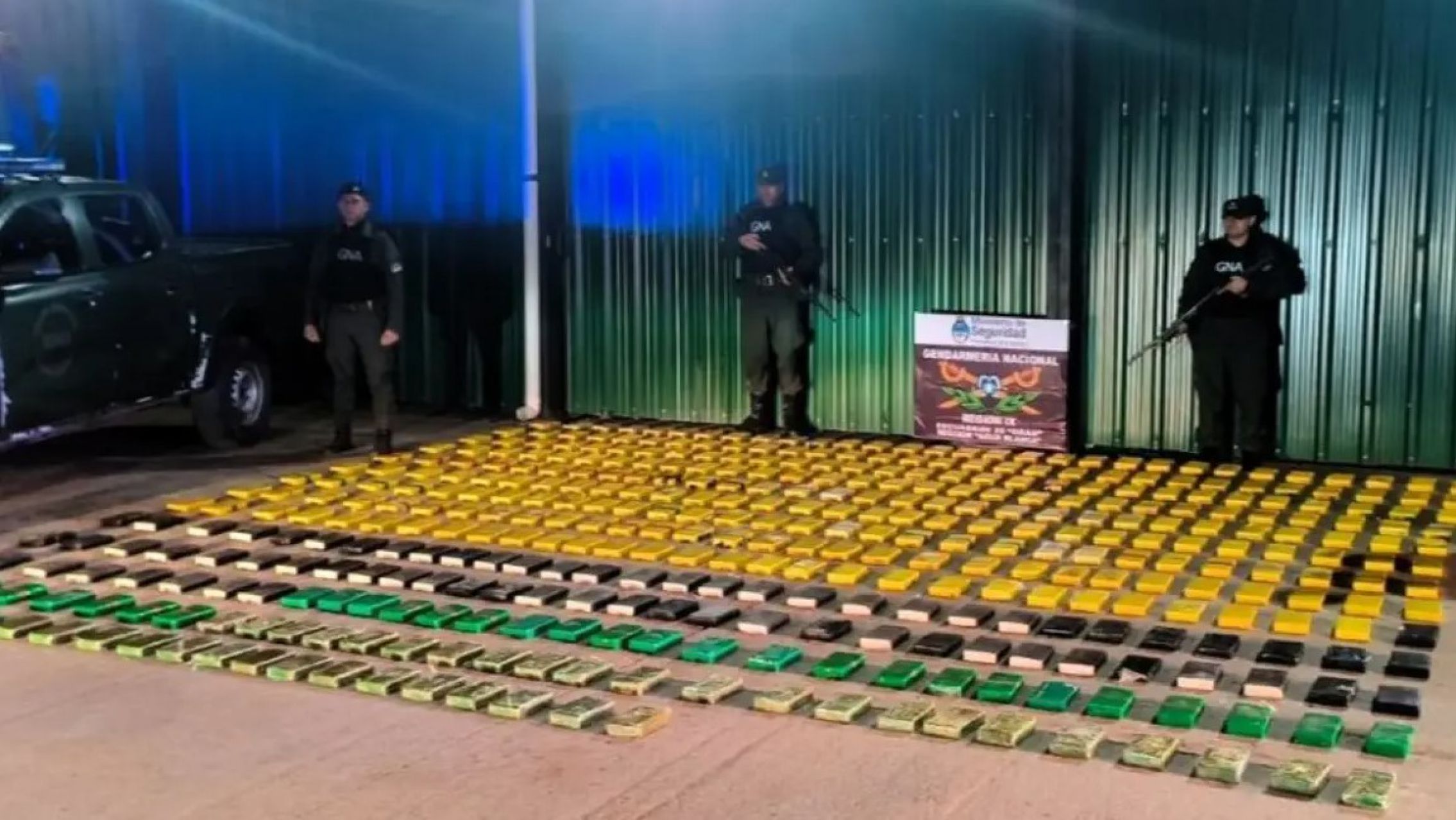 Quedó preso tras un tiroteo en Aguas Blancas: llevaba 410 kilos de droga